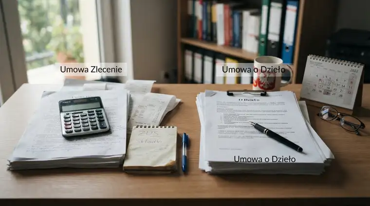 Czym różni się umowa zlecenie od umowy o dzieło w praktyce