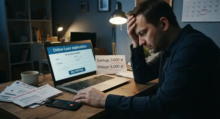 Ryzyka kredytu gotówkowego bez BIK i KRD - spirala zadłużenia, windykacja i utrata danych przez internet